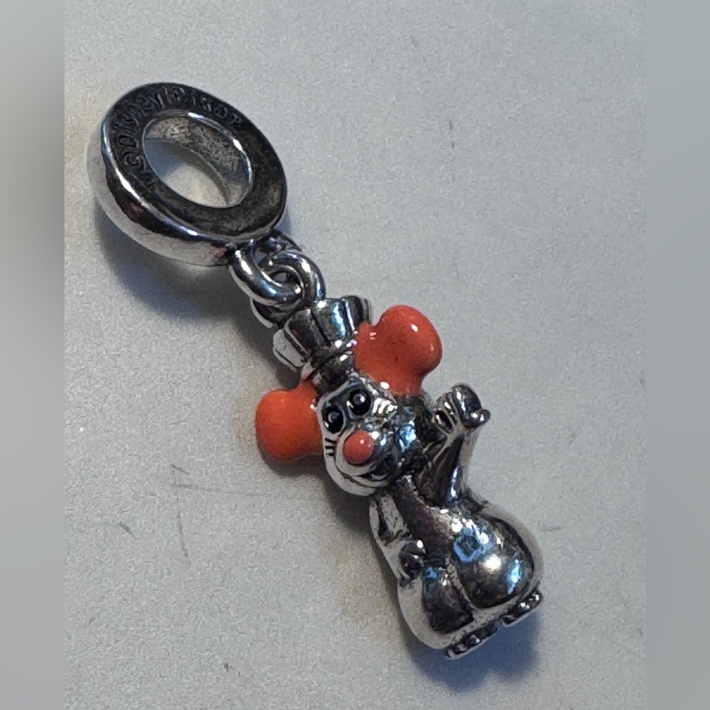 Pandora Disney Pixar Ratatouille Remy Chef Dangle Charm Sterling Silver